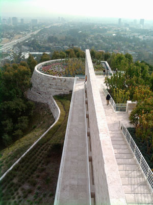 Walkway at the Getty Museum
