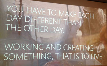 A quote from painter, Hung Liu