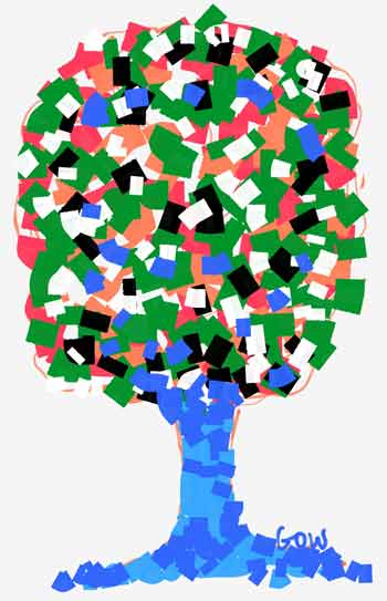 Tree No. 19, by Digital Drawing by Mary Gow
