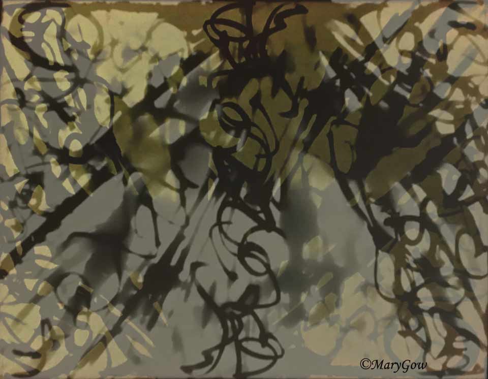 Integral, by Mary Gow, digitally manipulated painting