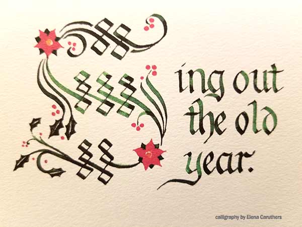 Calligraphy by Elena Caruthers